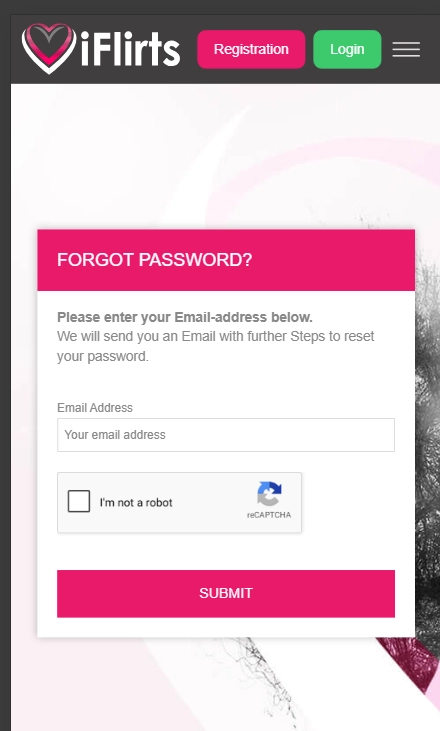 forgot passwords on iflirts